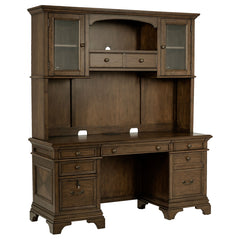 Coaster Hartshill 66 Inch 5-Drawer Credenza with Hutch Burnished Oak