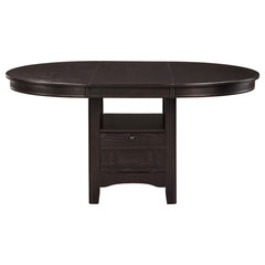 Coaster Lavon 5-Piece Oval Extension Leaf Dining Set Espresso