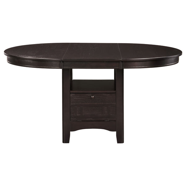 Coaster Lavon 5-Piece Oval Extension Leaf Dining Set Espresso