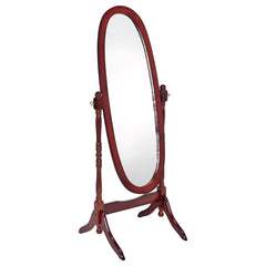 Coaster Foyet Wood Adjustable Full Length Cheval Mirror Merlot