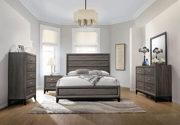 Coaster Watson 5-Piece Full Bedroom Set Grey Oak