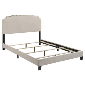 Coaster Tamarac Upholstered Queen Panel Bed Beige