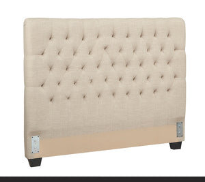 Coaster Chloe Upholstered King Panel Headboard Oatmeal