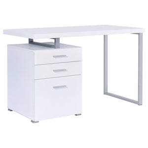 Coaster Brennan 47 Inch 3-Drawer Office Computer Desk White