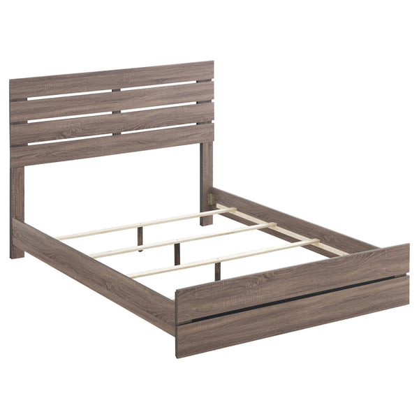 Coaster Brantford Wood King Panel Bed Barrel Oak