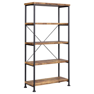 Coaster Analiese 63 Inch 4-Shelf Bookshelf Rustic Nutmeg