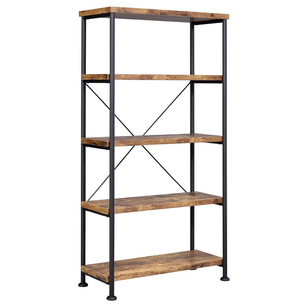 Coaster Analiese 63 Inch 4-Shelf Bookshelf Rustic Nutmeg