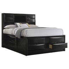 Coaster Briana Wood King Storage Bookcase Bed Black