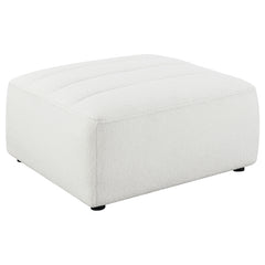 Coaster Sunny Square Upholstered Ottoman Natural
