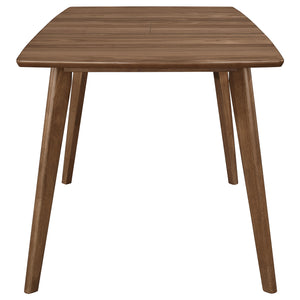 Coaster Alfredo 6-Piece Butterfly Leaf Dining Set Natural Walnut