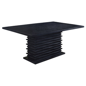 Coaster Stanton Rectangular 66 Inch Dining Table Black
