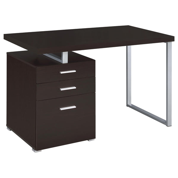 Coaster Brennan 47 Inch 3-Drawer Office Computer Desk Cappuccino