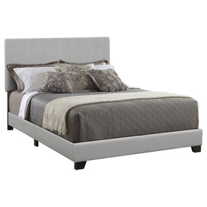 Coaster Dorian Upholstered Full Panel Bed Grey