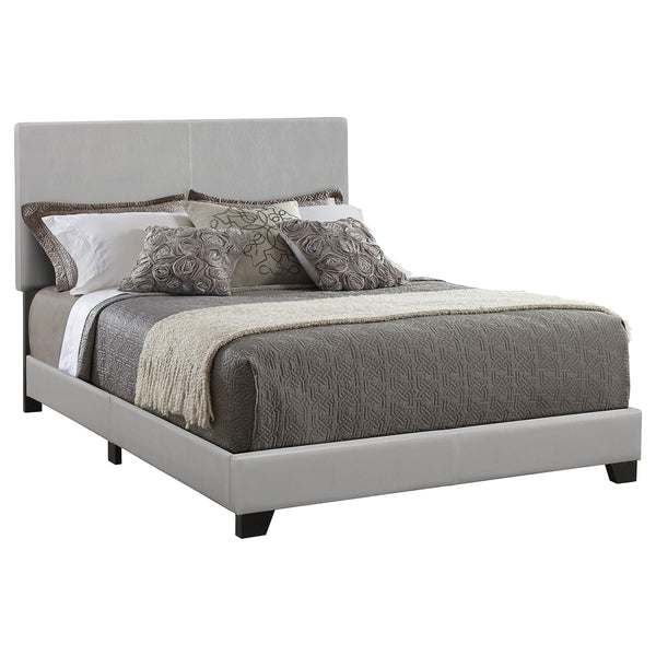 Coaster Dorian Upholstered Full Panel Bed Grey