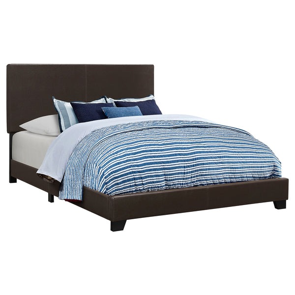 Coaster Dorian Upholstered Full Panel Bed Brown