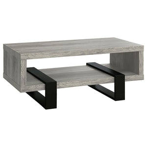 Coaster Dinard Engineered Wood Coffee Table Grey Driftwood