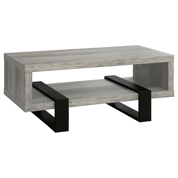Coaster Dinard Engineered Wood Coffee Table Grey Driftwood