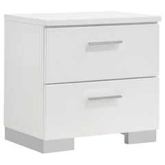 Coaster Felicity 6-Piece California King Bedroom Set White Gloss