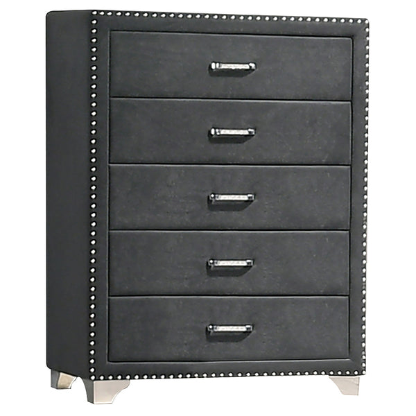 Coaster Melody 5-Drawer Bedroom Chest Grey