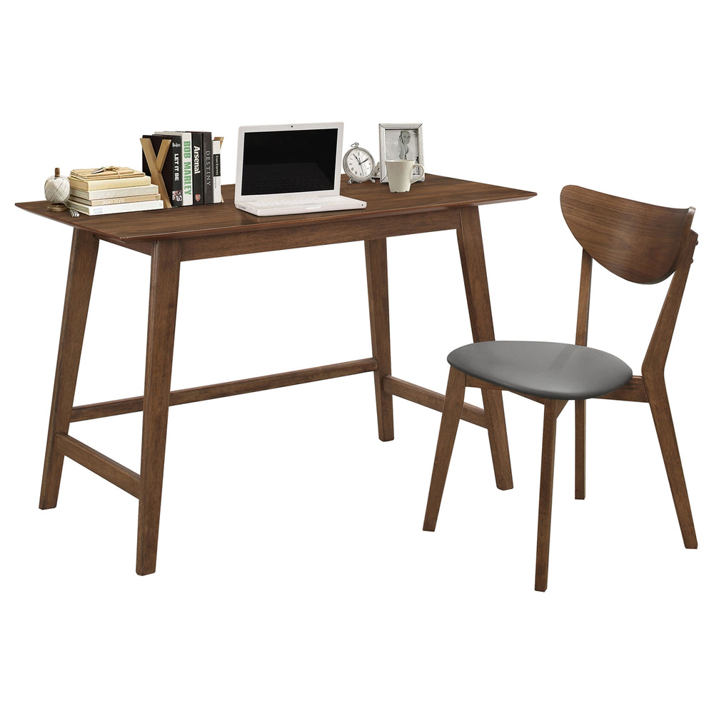 Coaster Karri 2-Piece Home Office Computer Desk & Chair Set Walnut