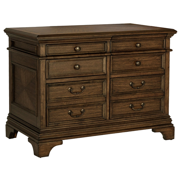 Coaster Hartshill 5-Drawer Home Office File Cabinet Burnished Oak