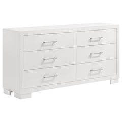 Coaster Jessica 6-Drawer Dresser Cream White