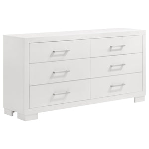 Coaster Jessica 6-Drawer Dresser Cream White