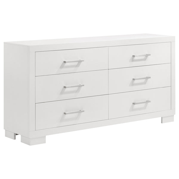Coaster Jessica 6-Drawer Dresser Cream White