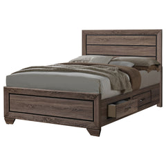 Coaster Kauffman Wood Queen Storage Panel Bed Washed Taupe