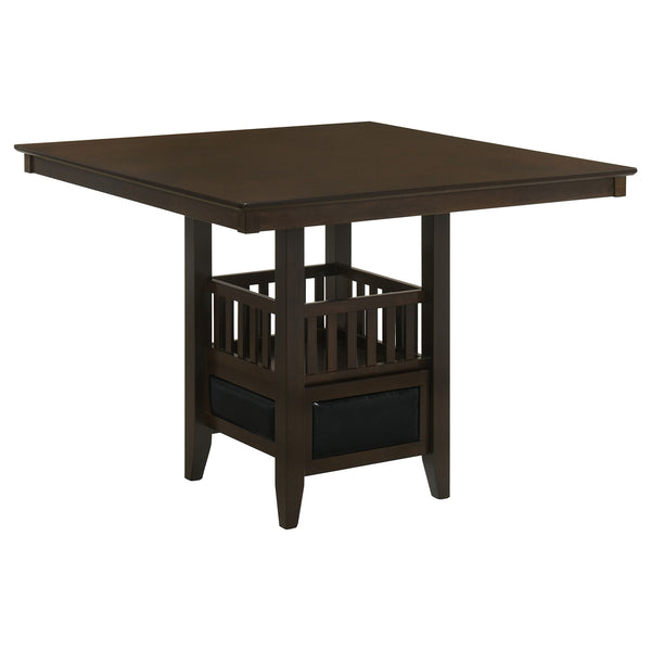 Coaster Jaden Square 47 Inch Counter-Height Dining Table Espresso