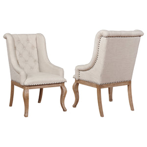 Coaster Brockway Upholstered Arm Chair Barley Brown