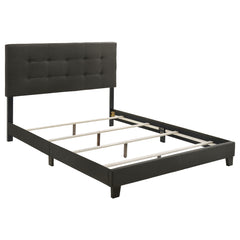 Coaster Mapes Upholstered Full Panel Bed Charcoal