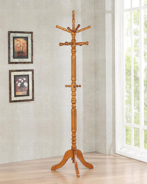 Coaster Coat Rack Tobacco