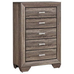 Coaster Kauffman 5-Drawer Bedroom Chest Washed Taupe