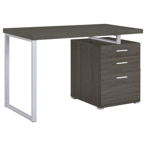 Coaster Brennan 47 Inch 3-Drawer Office Computer Desk Weathered Grey