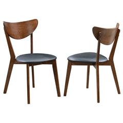 Coaster Jedda Wood Dining Side Chair Dark Walnut