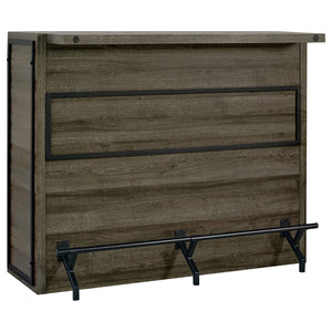 Coaster Joe 5-Shelf Composite Wood Home Bar Wine Cabinet Aged Oak