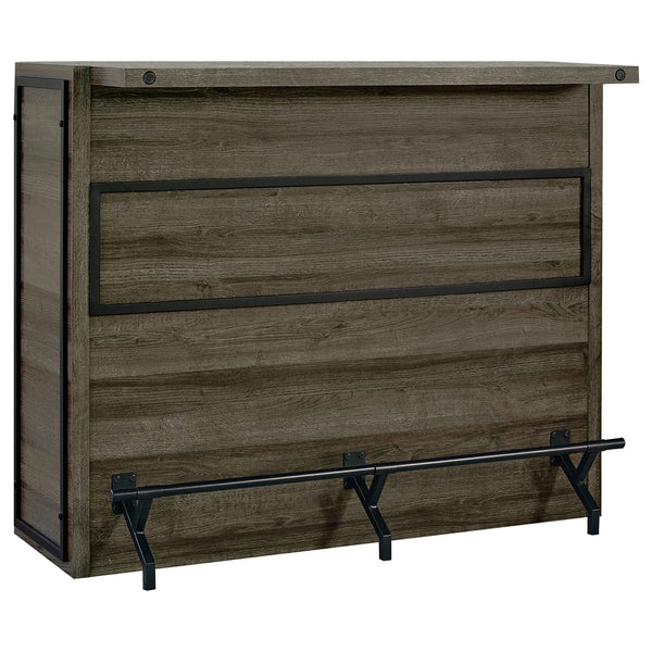 Coaster Joe 5-Shelf Composite Wood Home Bar Wine Cabinet Aged Oak