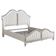 Coaster Evangeline 5-Piece California King Bedroom Set Silver Oak