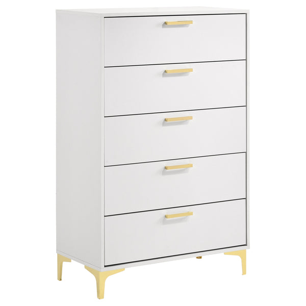 Coaster Kendall 5-Drawer Bedroom Chest White