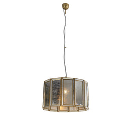 Home Trends Design Boho Glass Round Hanging Pendant Light