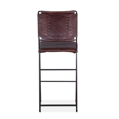 Home Trends Design New York Counter Armless Chair Chocolate Leather