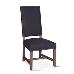 Home Trends Design Upholstered Seating High Back Formal Dining Chair in Charcoal