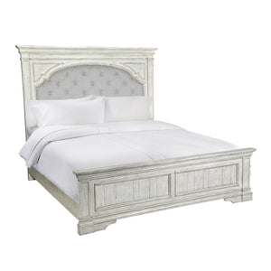 Steve Silver Highland Park King Bed In Cathedral White