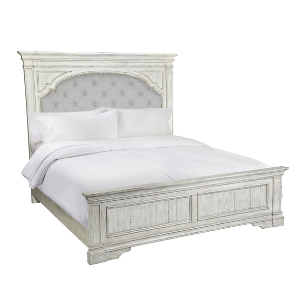 Steve Silver Highland Park King Bed In Cathedral White