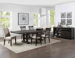 Steve Silver Rectangle 7-Piece Napa Table & 6 Side Chairs Set In Dusky Cedar