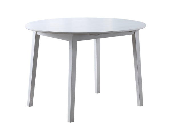 Steve Silver Naples 42-Inch Drop-Leaf Dining Table In Antique White