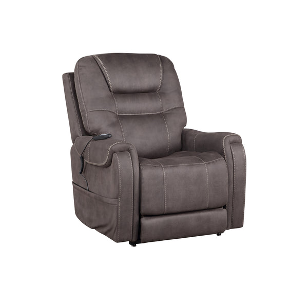 Steve Silver Brisbane Fabric Power Lift Chair With 3-Zone Heat In Neutral Stone