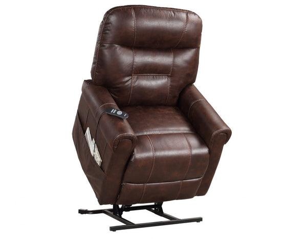 Steve Silver Ottawa Walnut Power Lift Chair With Heat & Massage