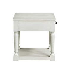 Steve Silver Hemingway End Table In Alabaster